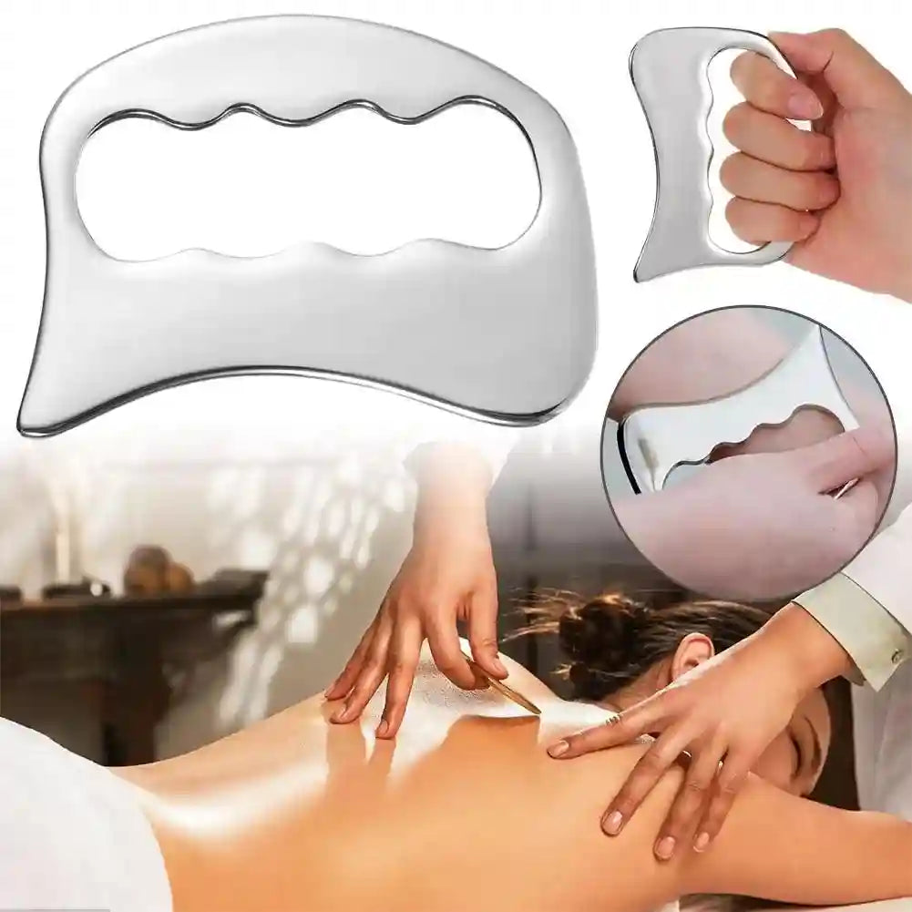 Stainless Steel Gua Sha Massage Tool for Face and Body - Tidesmit Eye Massage Instrument Tidesmit