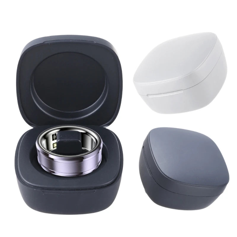 Smart Ring Charging Case for Health Monitors - Portable Wireless Dock Tidesmit