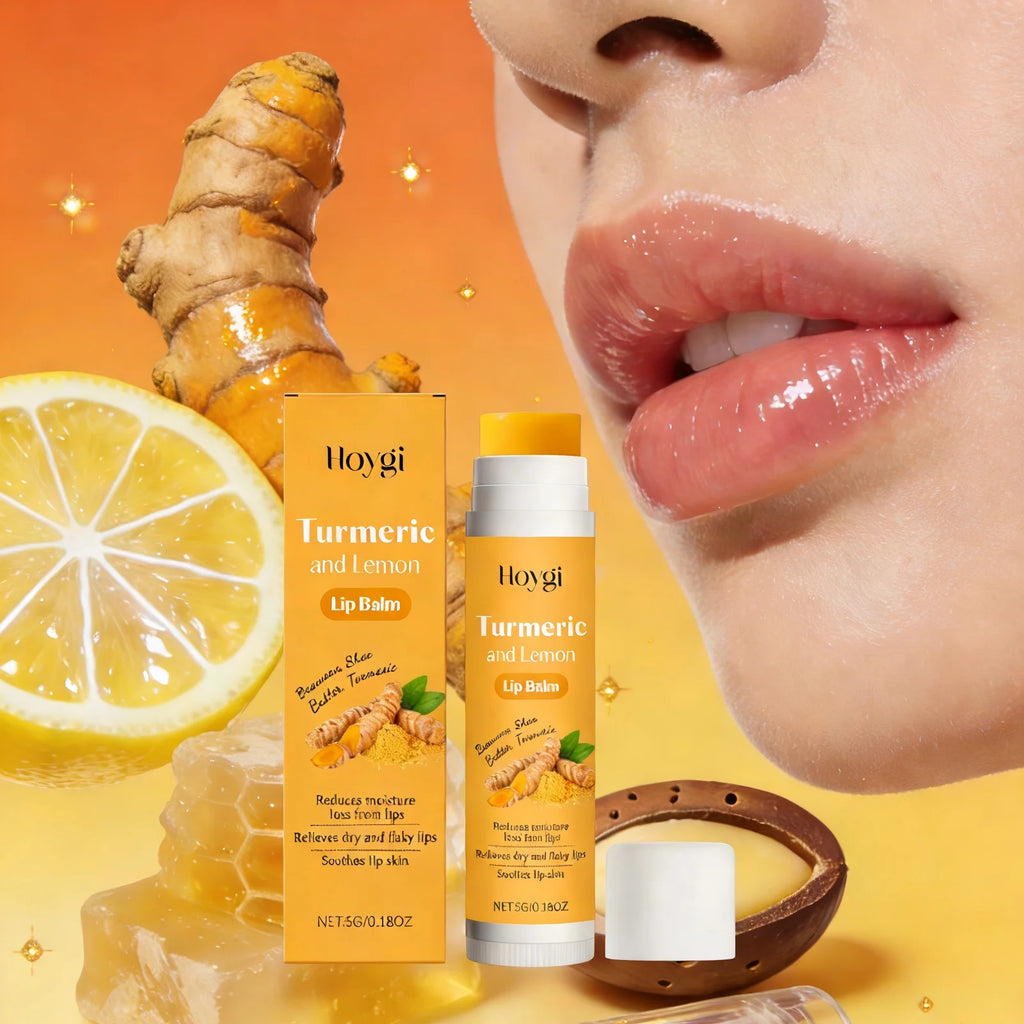 Turmeric Lemon Lip Balm for Dark Lips | Moisturizing Treatment Lip Care Tidesmit