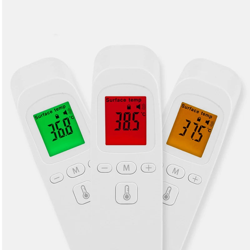 Medcial Forehead Thermometer Fingertip Pulse Oximeter Monitor Blood Oxygen Saturation Meter Pulse Oximeter USB Rechargeale