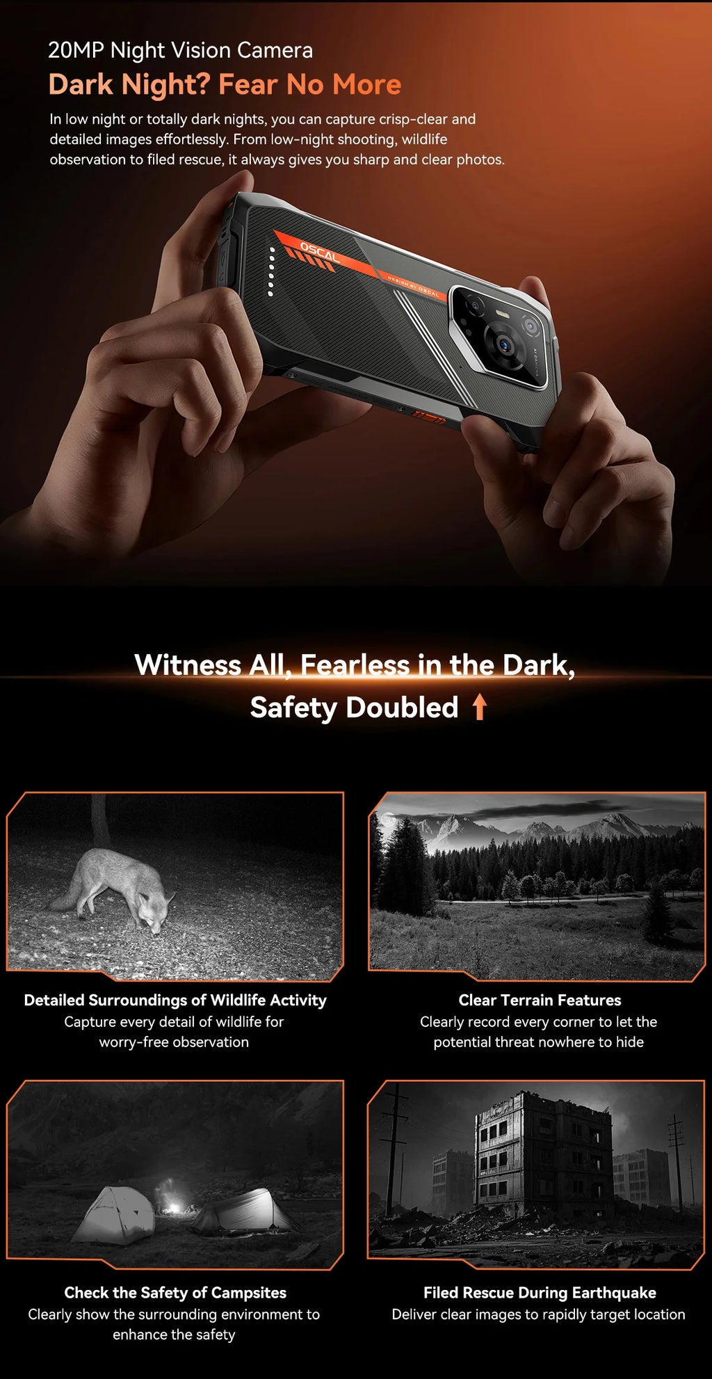 Blackview OSCAL PILOT 3 5G AI Rugged Smartphone MTK 6300, 6.78" 2.4K Display 120Hz, 12GB 256GB, 7500Amh Battery Phone,Android15