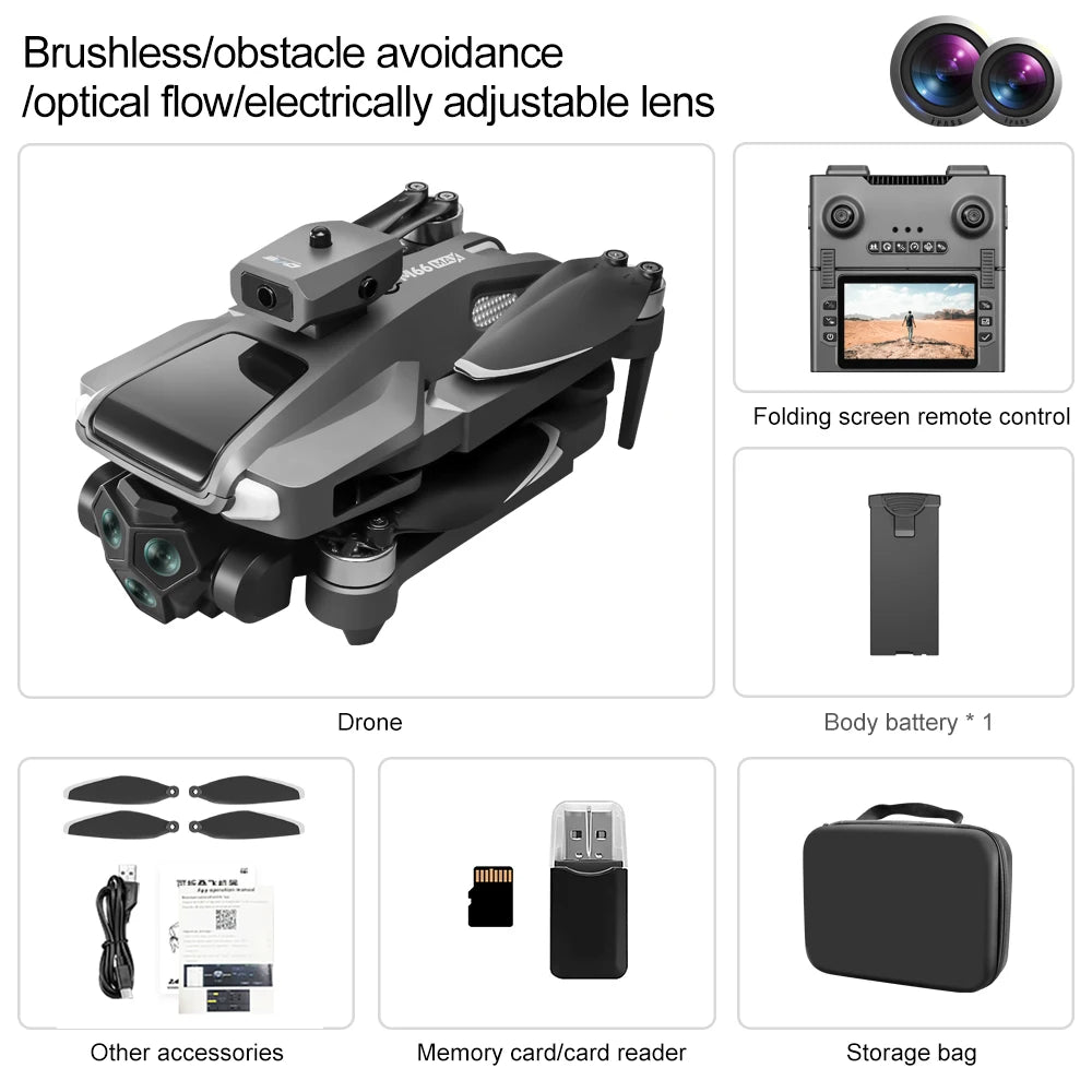 4K Camera Drone with Screen Remote & Triple Battery - M66-1 M66-1 Bundle 1 Tidesmit