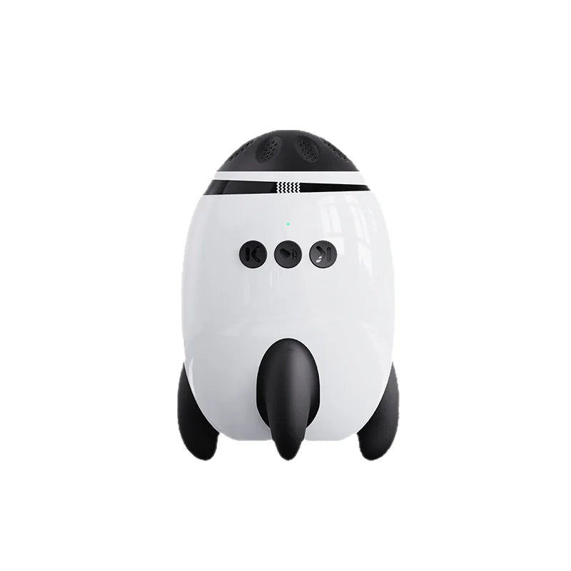 White and black portable sleep aid machine with control buttons for better night sleep.