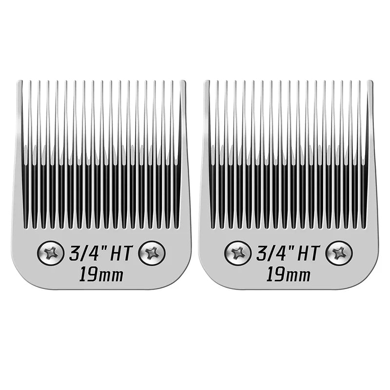 3/4" HT ceramic dog clipper blade for professional grooming. Fits Andis, Oster A5, and Wahl KM pet hair clippers.