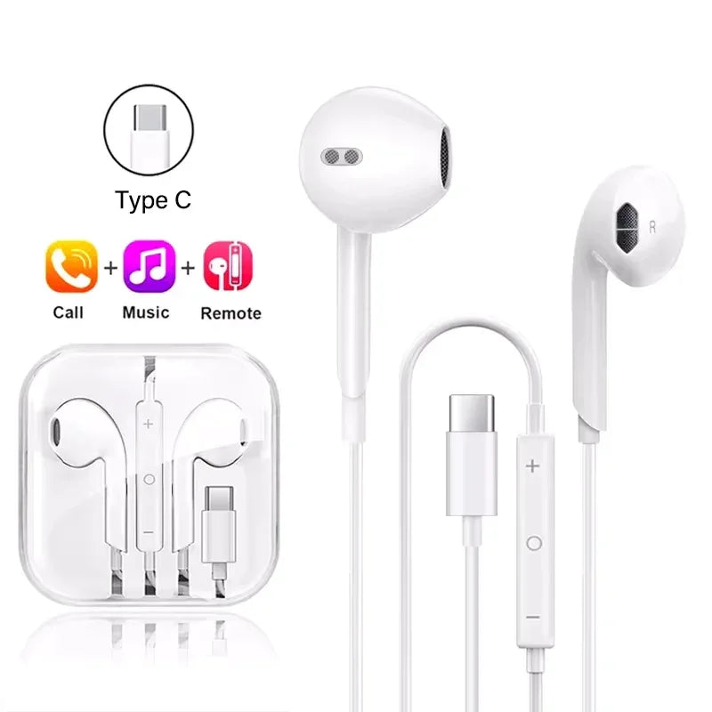 USB C Wired Earbuds with Microphone for Samsung Galaxy - Tidesmit Type-C Box 1 Tidesmit