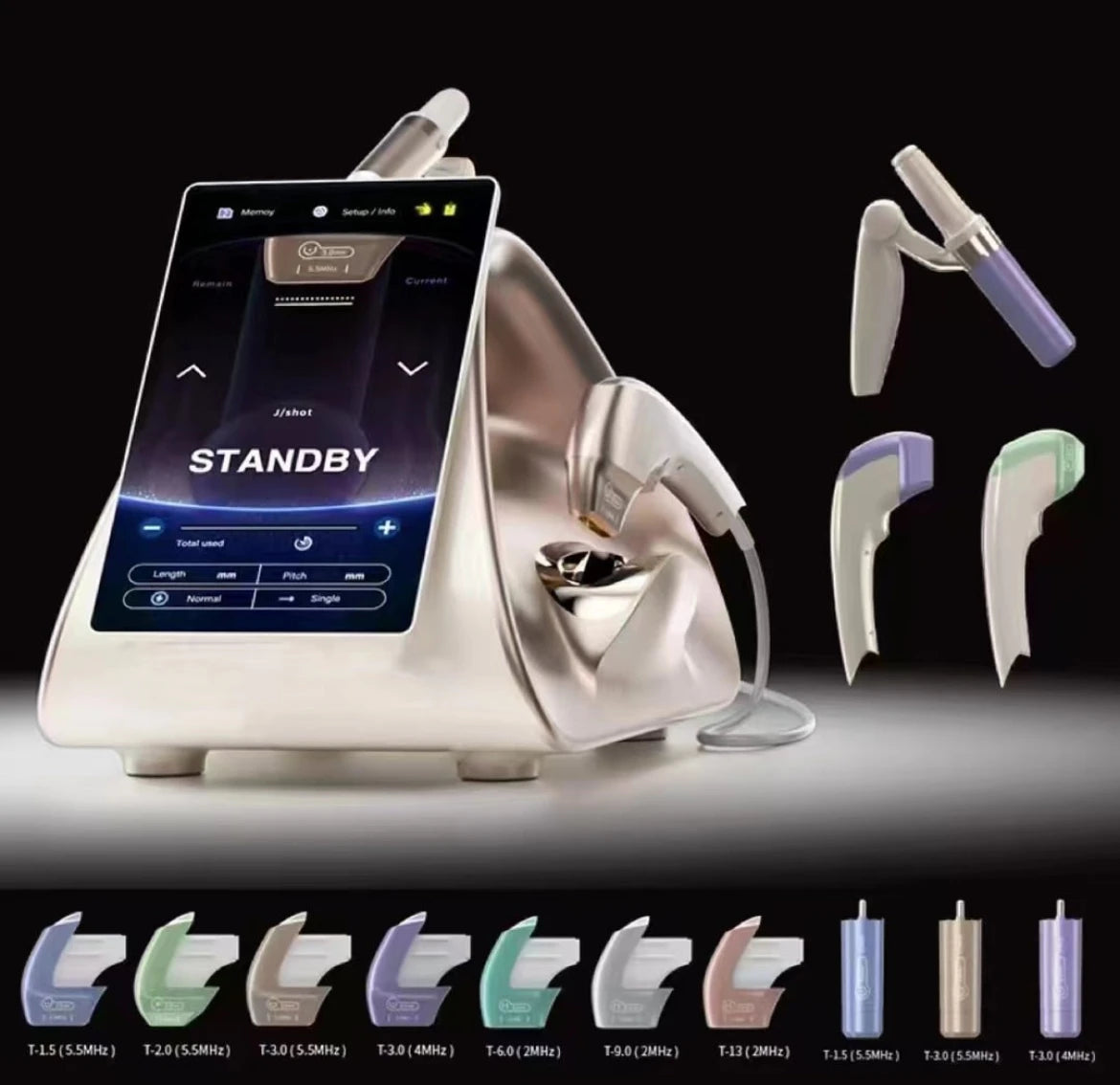 12D HIFU Machine for Skin Tightening and Slimming with 10 Cartridges Back Massage Instrument Tidesmit