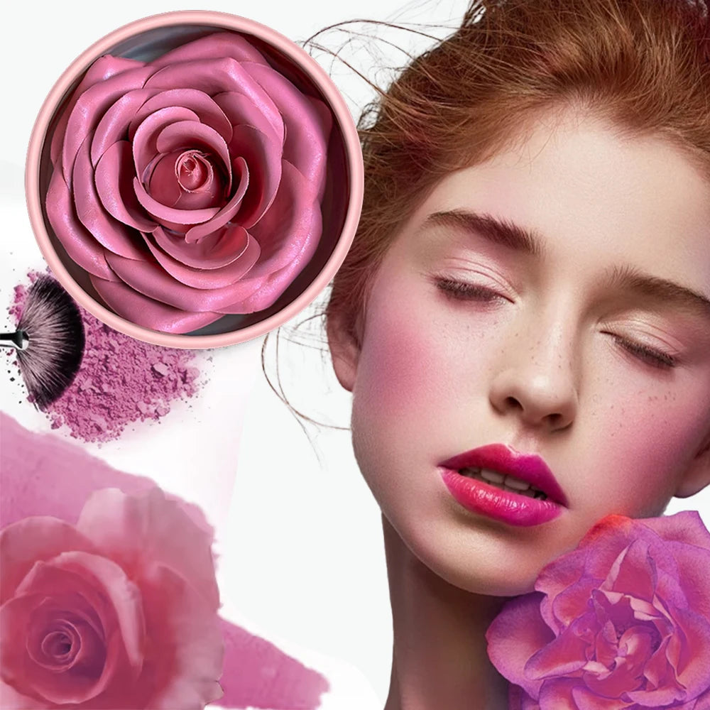 Tidesmit matte petal blush and highgloss contouring cream palette for sculpted face makeup texture detail