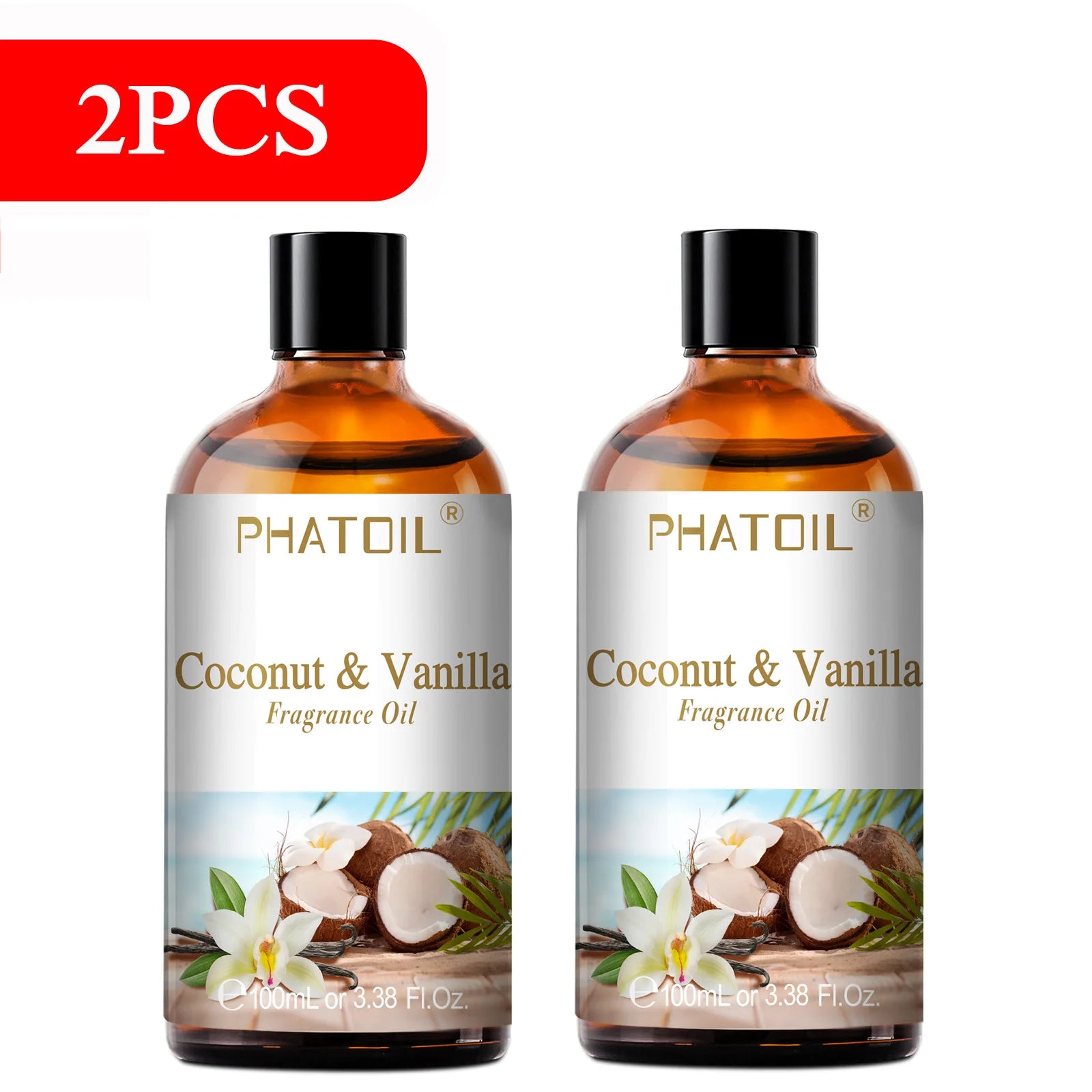 PHATOIL 100ml Fragrance Oil Cherry Coconut & Vanilla Mango Watermelon Strawberry Aromatherapy Oils For Diffuser Candle Making