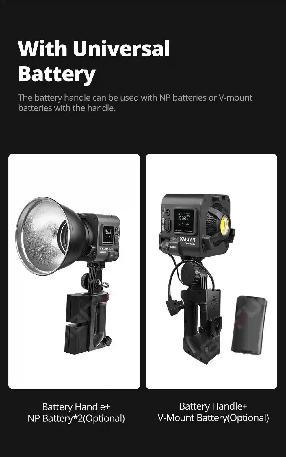 Bi-color LED Video Light: Portable Handheld Studio Lamp for Content Tidesmit