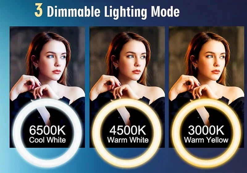 RGB Ring Light with Tripod Stand & Remote for Pro Content Creation Tidesmit