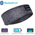 Sleep Headband Headphones: Wireless Bluetooth Soft Eye Mask for Travel GRAY Tidesmit
