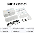 Rokid Smart Glasses: Dual-Eye Augmented Reality & Live Translation - Black black Tidesmit