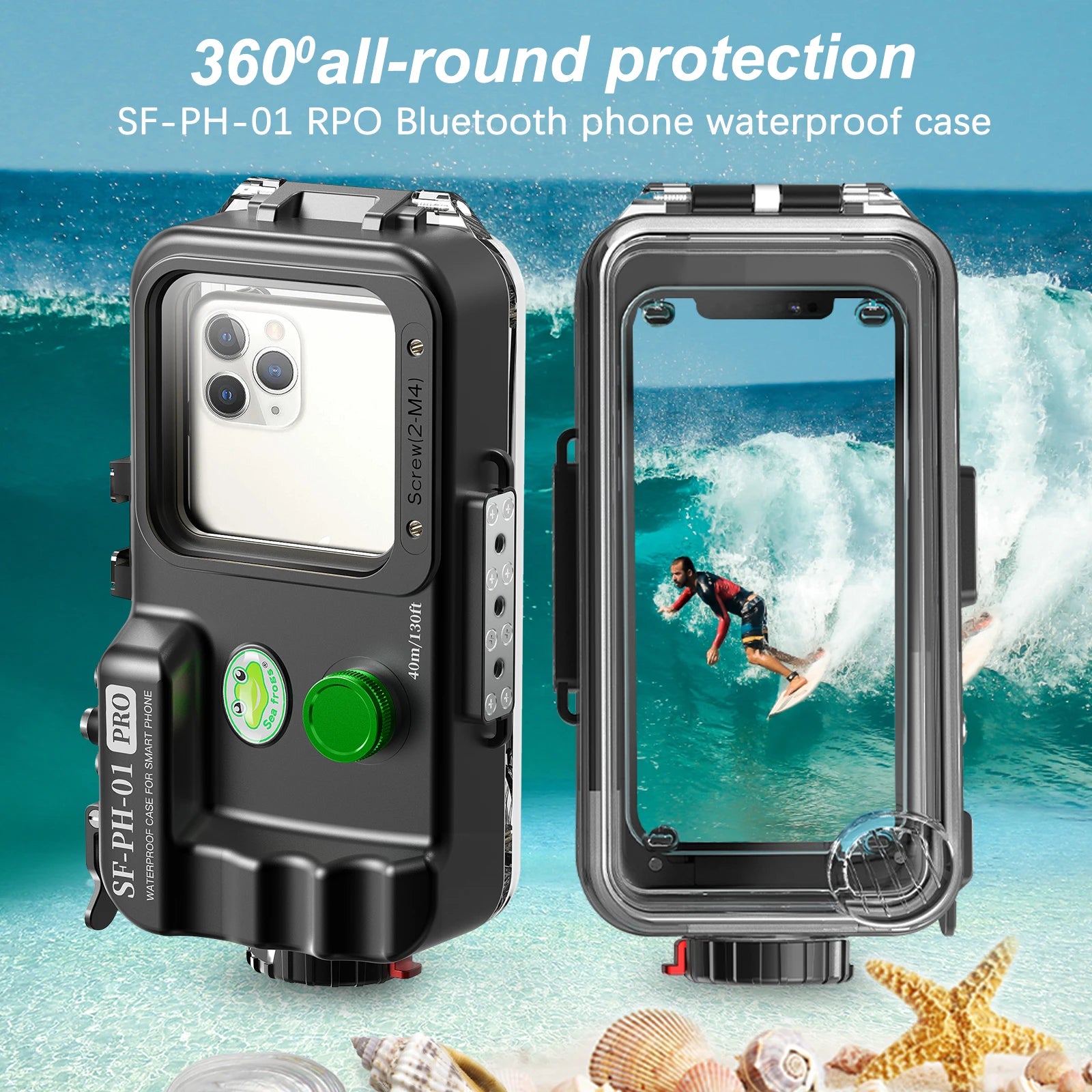 Universal Waterproof Phone Case - 40M Professional Diving Housing Tidesmit