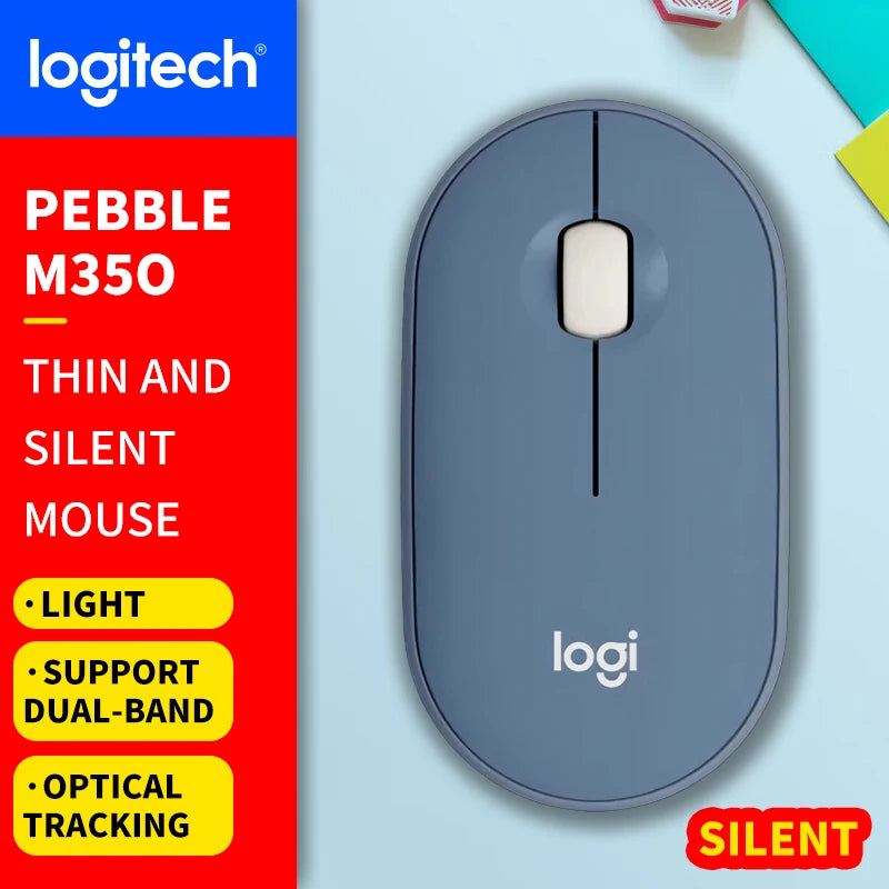 Logitech (M) Series Wireless Wired Office Mouse for Laptops, Quiet and Portable for Business and Home Use M650 M350 M350P M185
