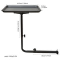 Barber Salon Tray | Adjustable 360-Degree Rotating Black Stand Massage Chairs black Tidesmit