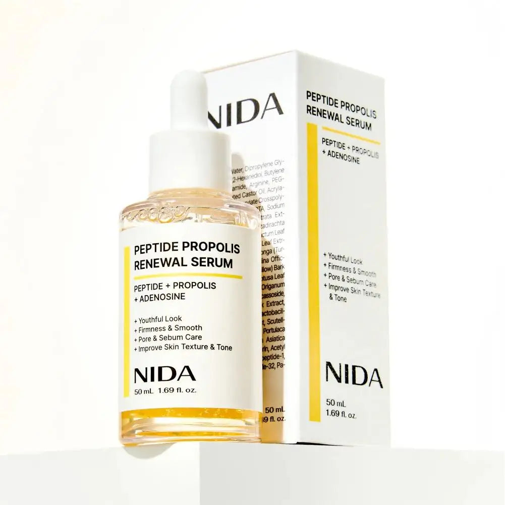 NIDA Propolis Peptide Facial Serum Nourishing Moisturizing Serum Face Original Skin Care Rejuvenation Firming&Smoothing Cream