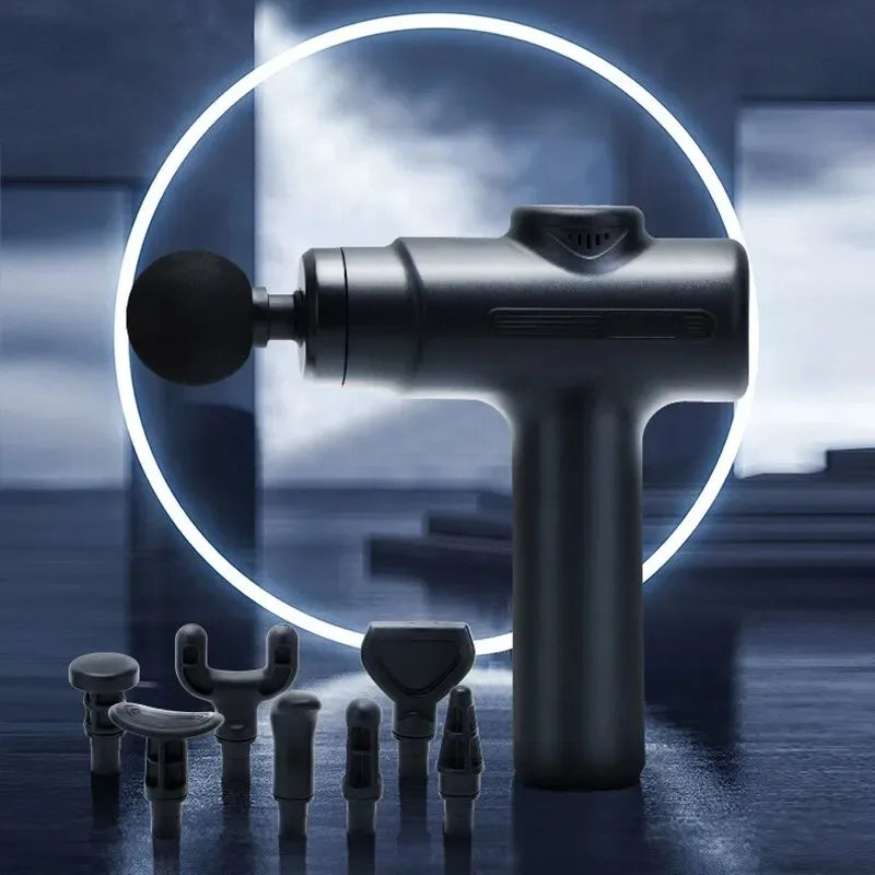Deep Tissue Massage Gun - 8 Head Rechargeable Muscle Relief Device Back Massage Instrument Tidesmit