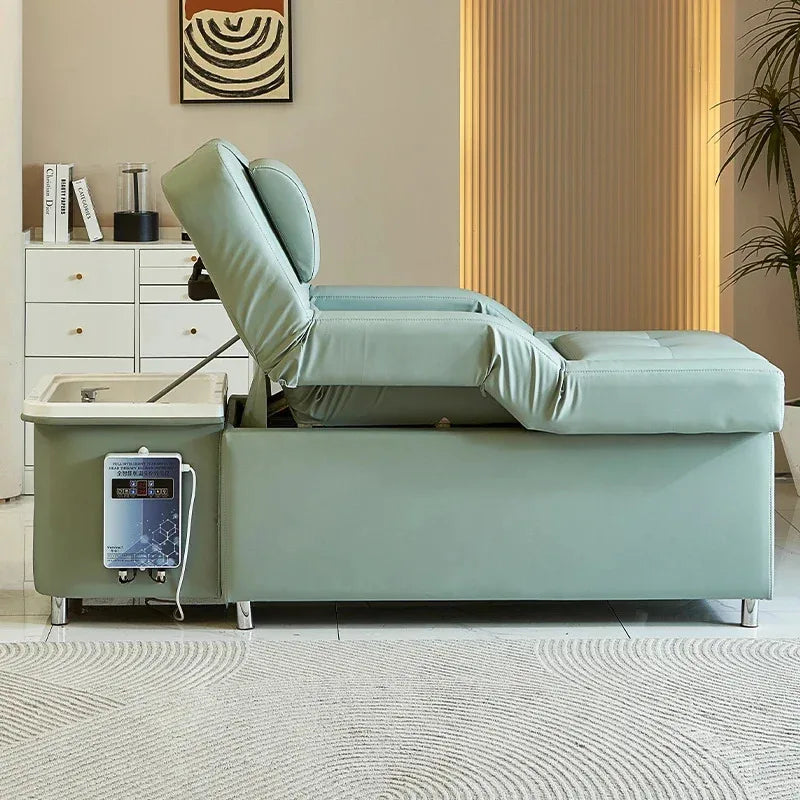 Electric Shampoo Massage Bed - Professional Salon Recliner with Heat Massage Chairs Tidesmit