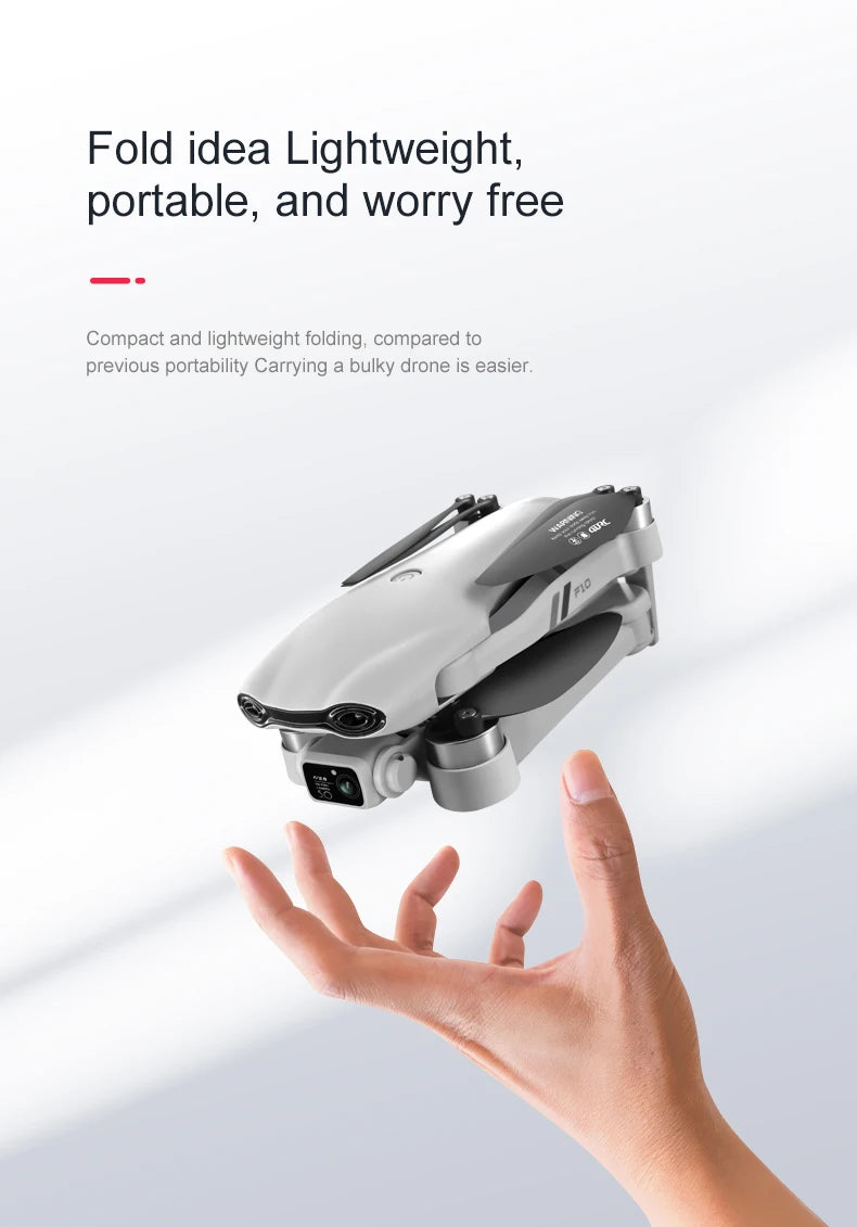 F10 GPS Camera Drone with 8K Dual Lens - Foldable Brushless Design Tidesmit