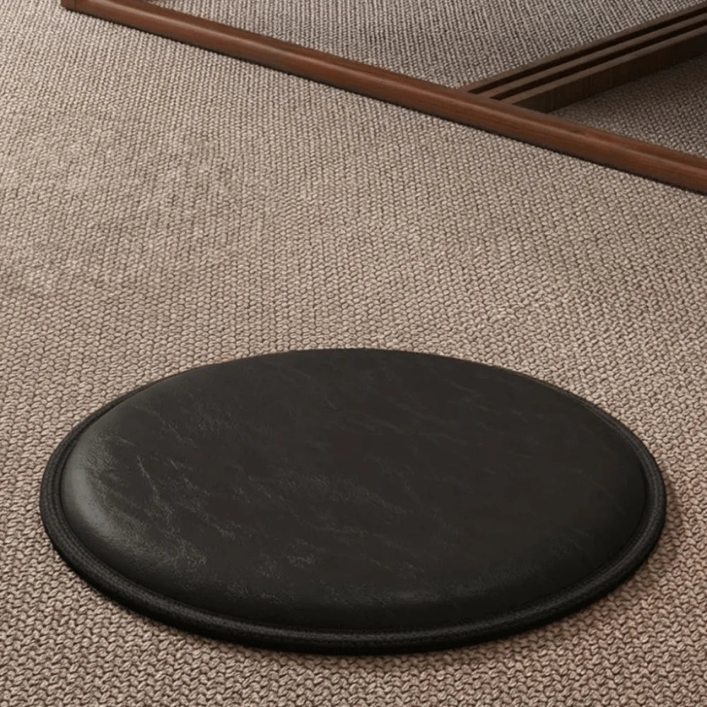 Zafu Thick Leather Cushion Non-Slip Soft Round Sitting Seat Pad Waterproof 35/40cm Dining Chair Pad Meditation