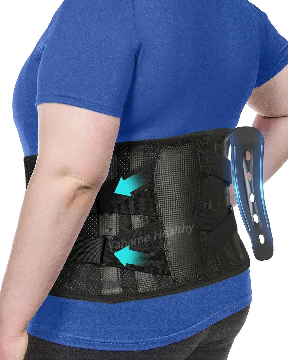 Men Women Lumbar Support Belt Back Brace for Lower Back Pain, Sciatica, Herniated Disc, Scoliosis, Lightweight Waist Support