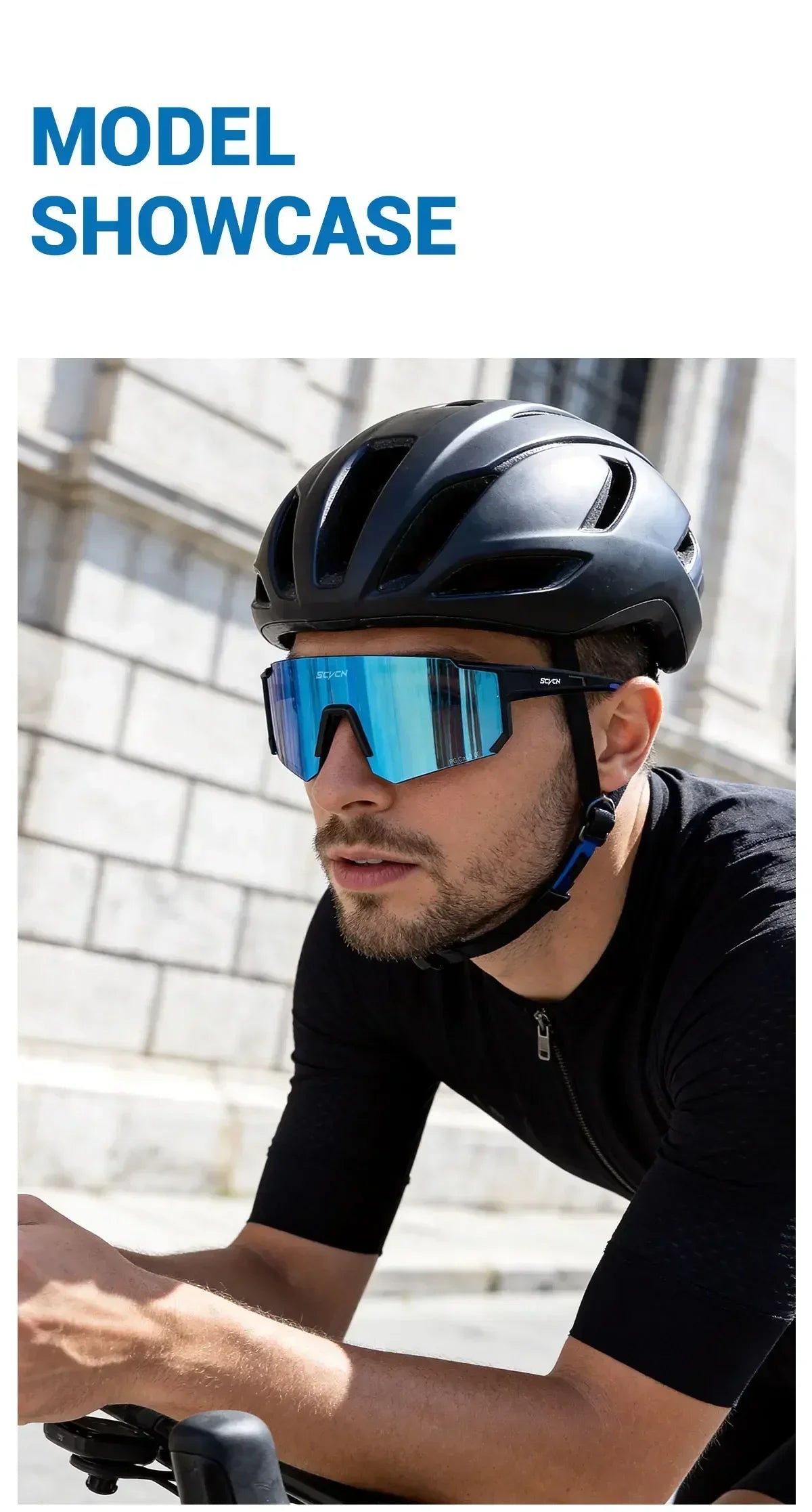 SCVCN Hot Outdoor Sport Cycling Sunglasses MTB Bike Cycling Hiking Eyewear Running Men Women Pickleball UV400 Windproof Goggle