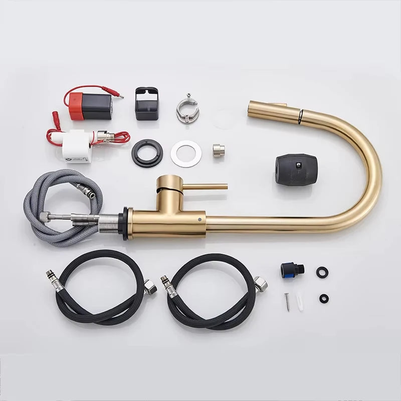 Pull Out Touch Sensor Kitchen Faucet 360 Rotation Kitchen Faucet Sensor Tap Faucet Single Handle Mixer Tap