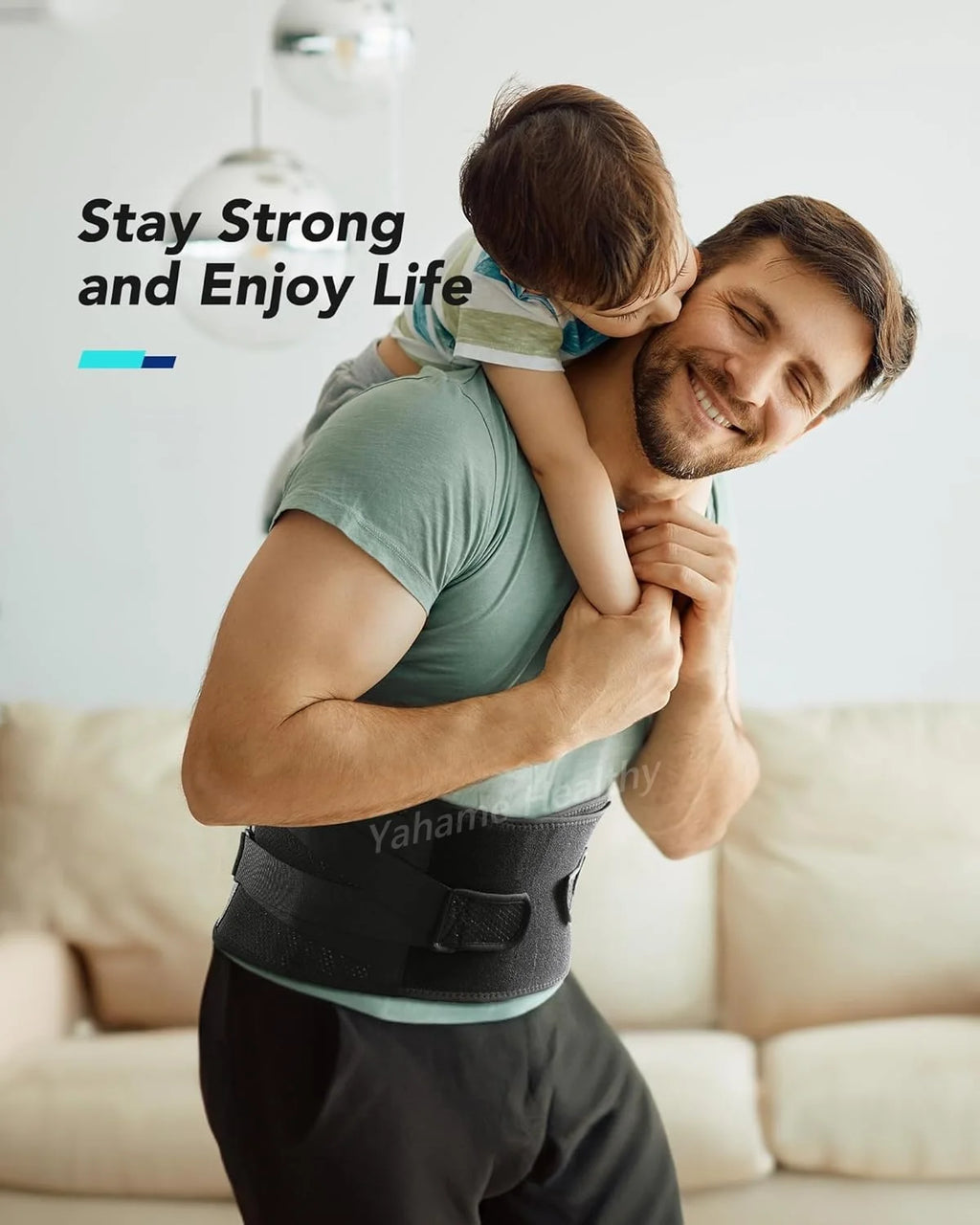 Men Women Lumbar Support Belt Back Brace for Lower Back Pain, Sciatica, Herniated Disc, Scoliosis, Lightweight Waist Support