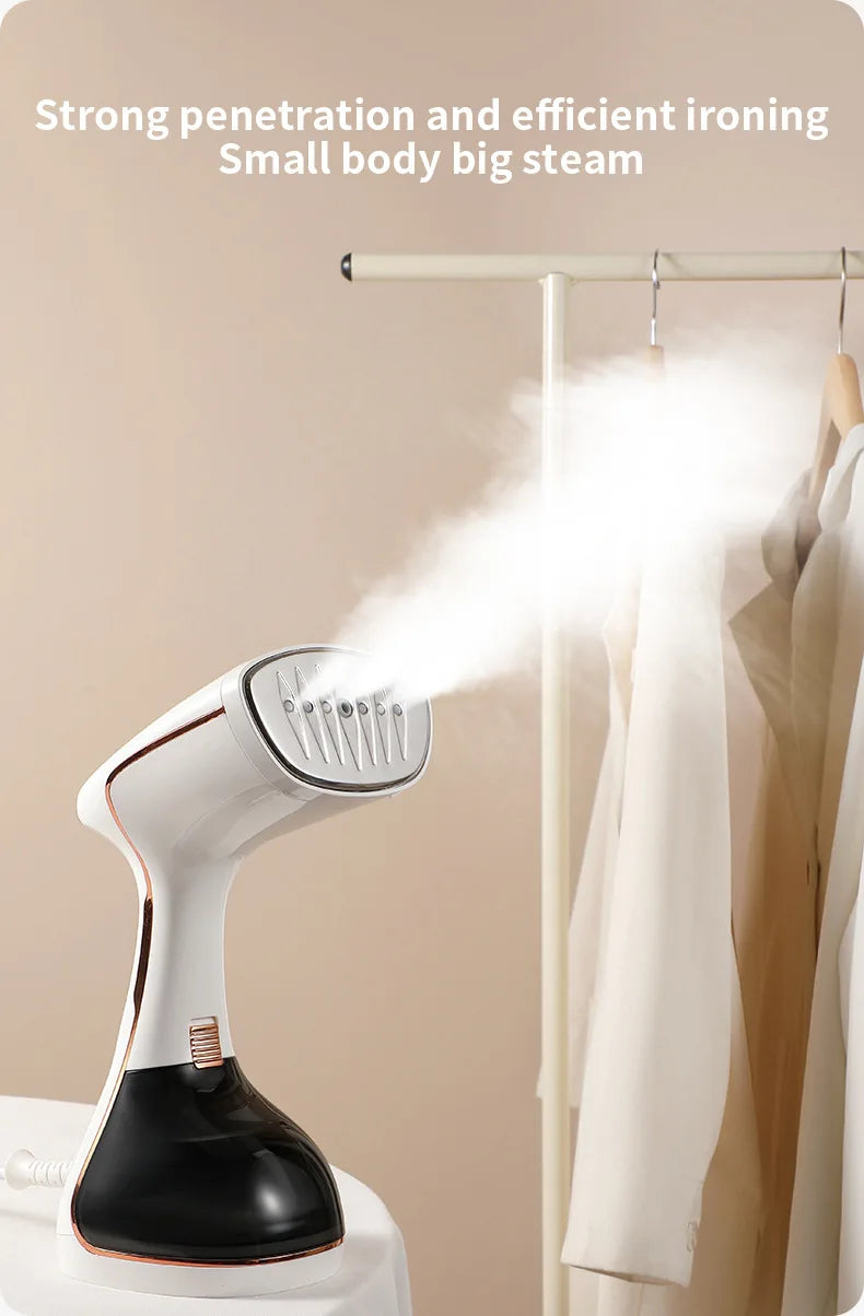 Tidesmit 1800W portable garment steamer with touch screen, 320ml tank, and 15-second fast heat-up for clothes