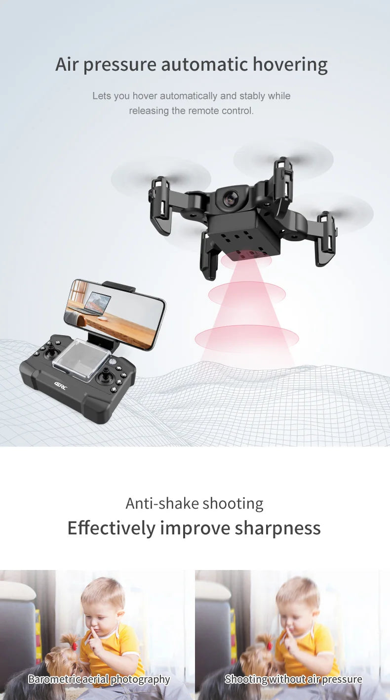 Mini 8K Camera Drone - Foldable FPV Quadcopter with GPS Stability Tidesmit