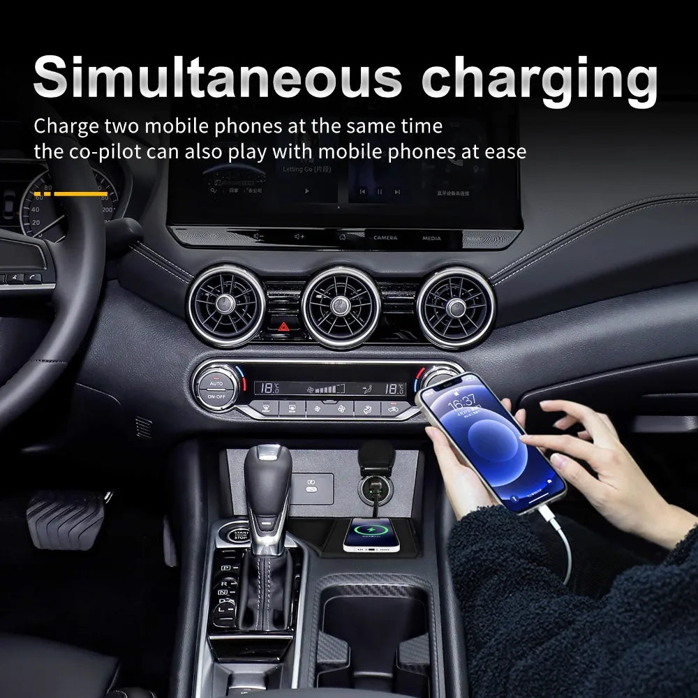 Wireless Charger Pad for Nissan Sentra 2020-2025 LHD, Qi Certified Tidesmit