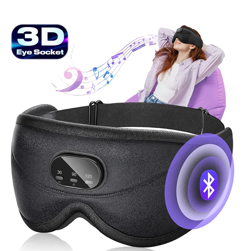 Bluetooth Sleep Mask with Wireless Headphones - Blackout Comfort Tidesmit
