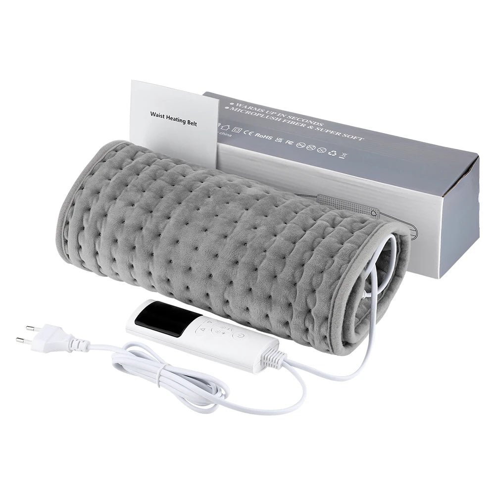 Electric Heating Pad for Back Pain Relief, 9-Heat Levels by Tidesmit Massage Cushion Tidesmit