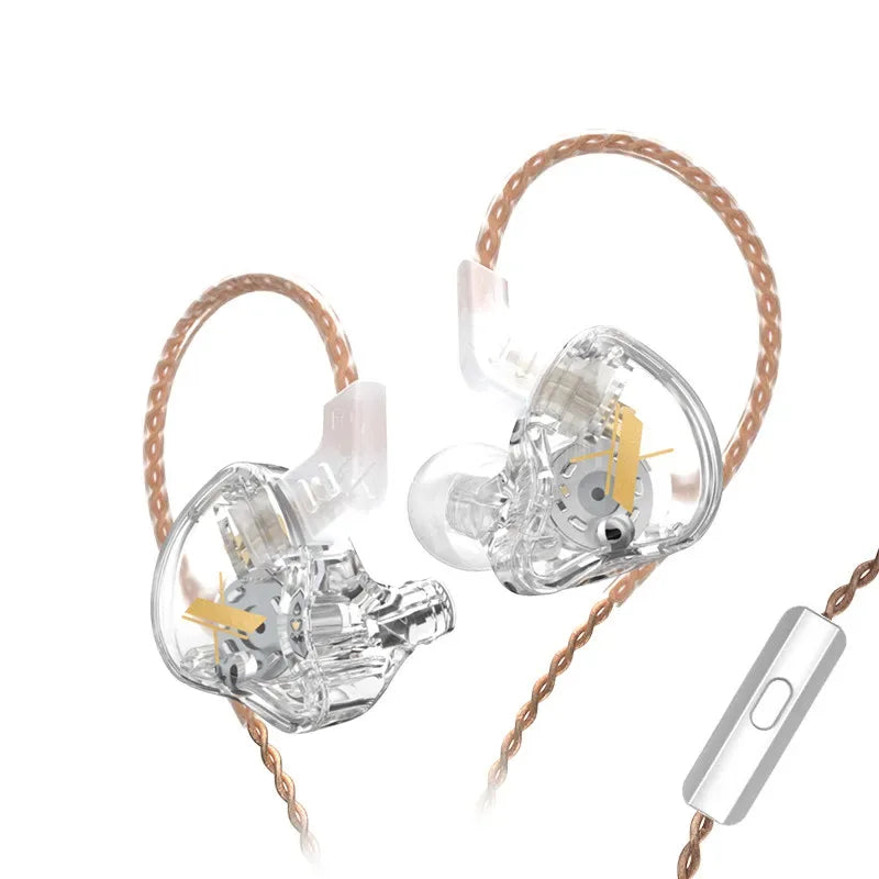 HiFi Wired In-Ear Monitor with Microphone by Tidesmit - EDX Series EDX Transparent MIC China Mainland Tidesmit