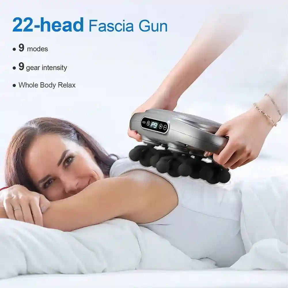 Tidesmit Percussive Therapy Fascia Gun - 24 Heads Deep Tissue Massager Fascia Gun Tidesmit