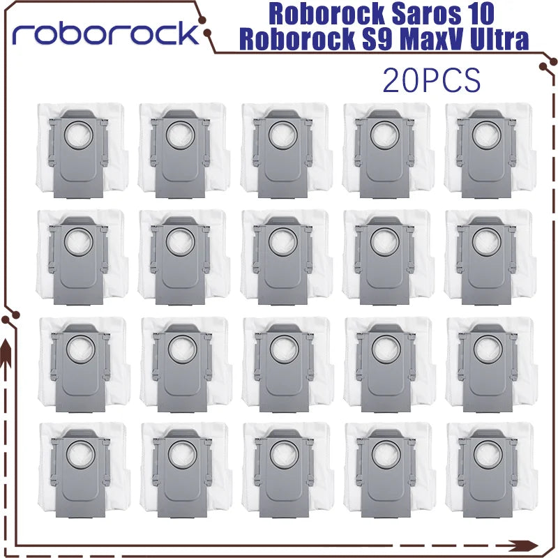 Tidesmit replacement parts set for Roborock Saros 10 and S9 MaxV Ultra including main brush, side brush, and filters