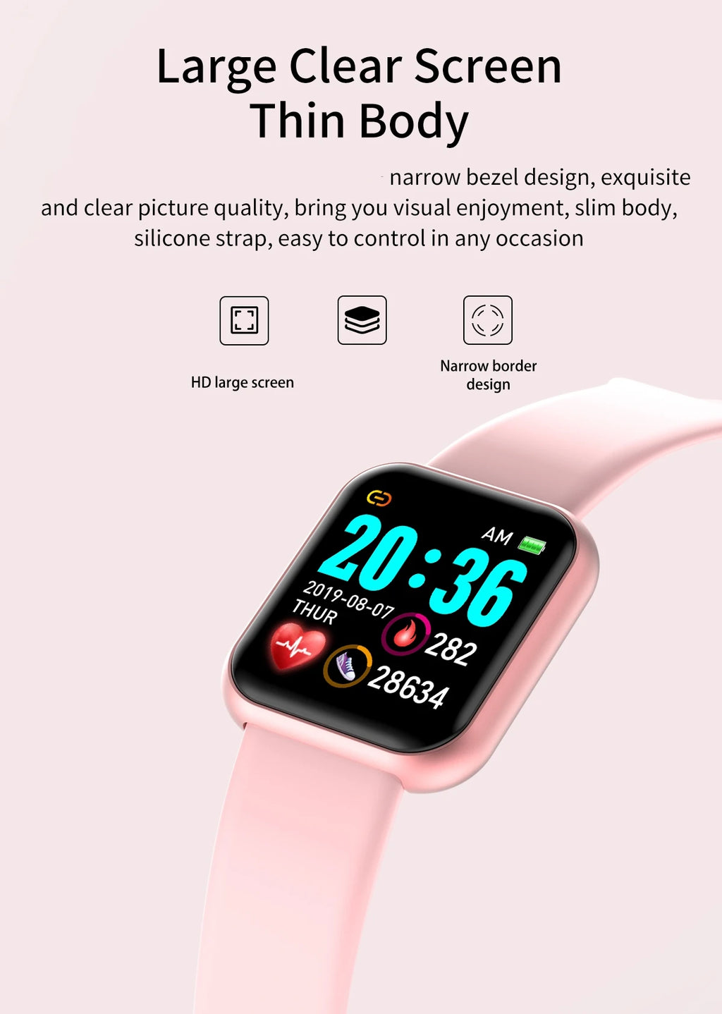 Smartwatch Men Women Kids Watch Electronic Smart Watches D20 Y68 Clock Fitness Monitor Birthday Gift For IOS Android Bracelet