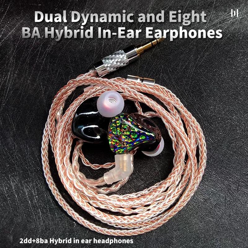 Hybrid In-Ear Monitors Noise Canceling Wired Headphones - Tidesmit 4.4 headphones Tidesmit