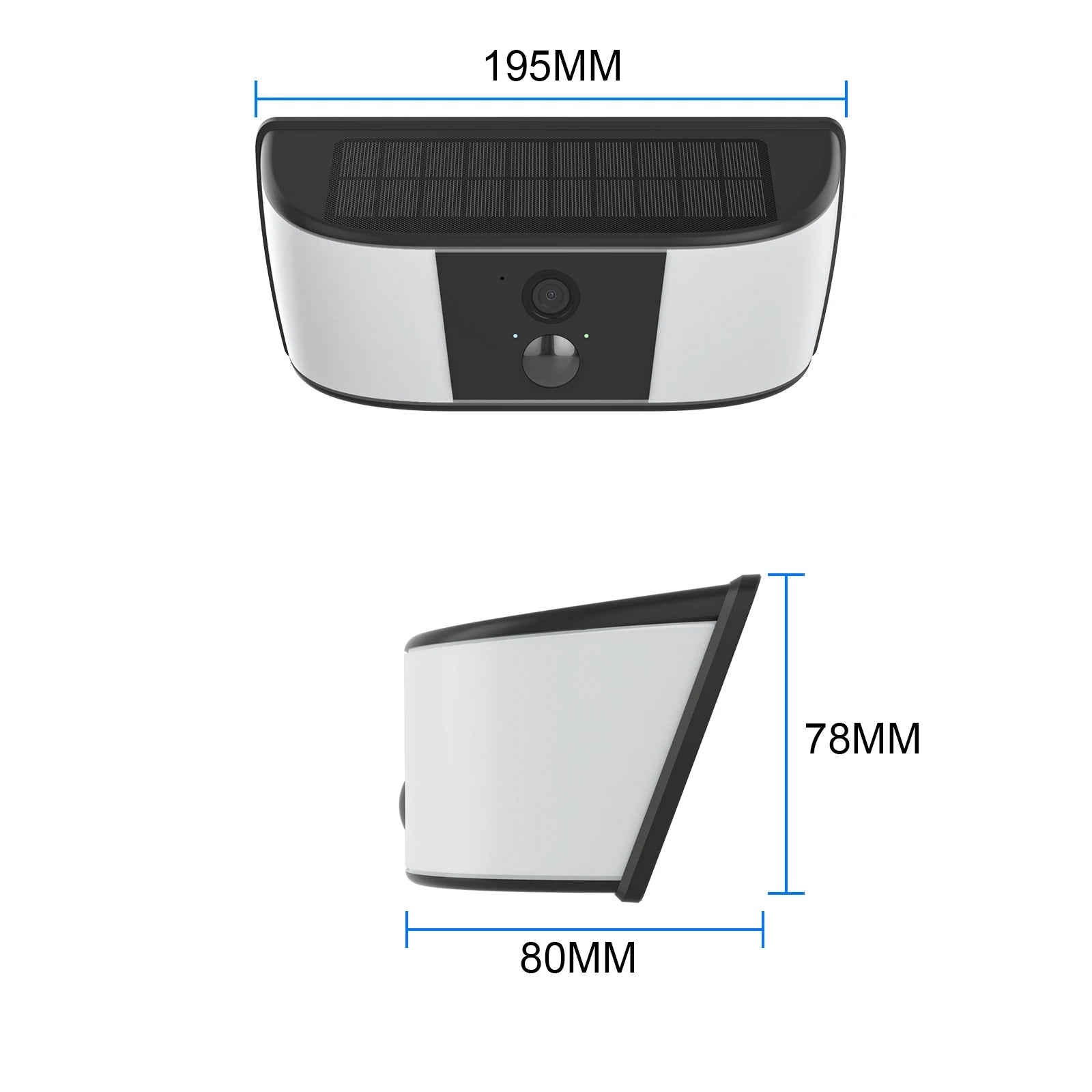 ANRAN 1296P Floodlight WiFi Solar Camera Security Outdoor Wireless Camera Human Detection Alarm Surveillance HD Two Way Audio