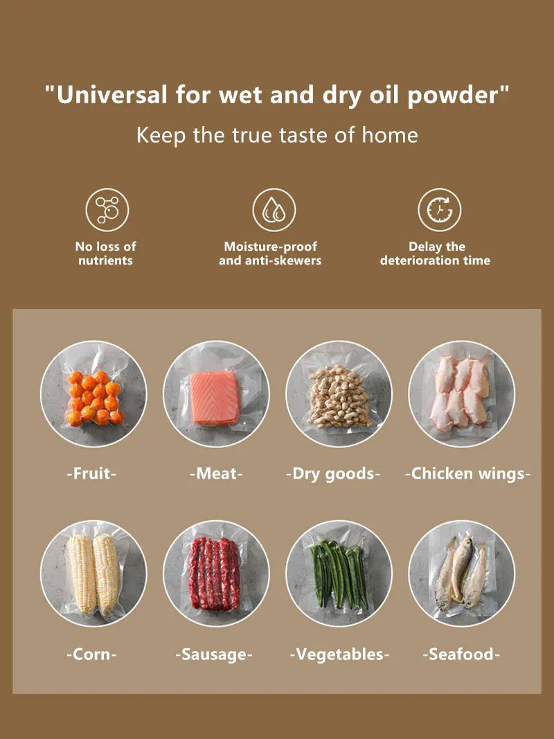 Food Sealing Portable Home Vacuum Kitchen Helper 220V Automatic Packaging Machine Food Vacuum Sealing Machine New