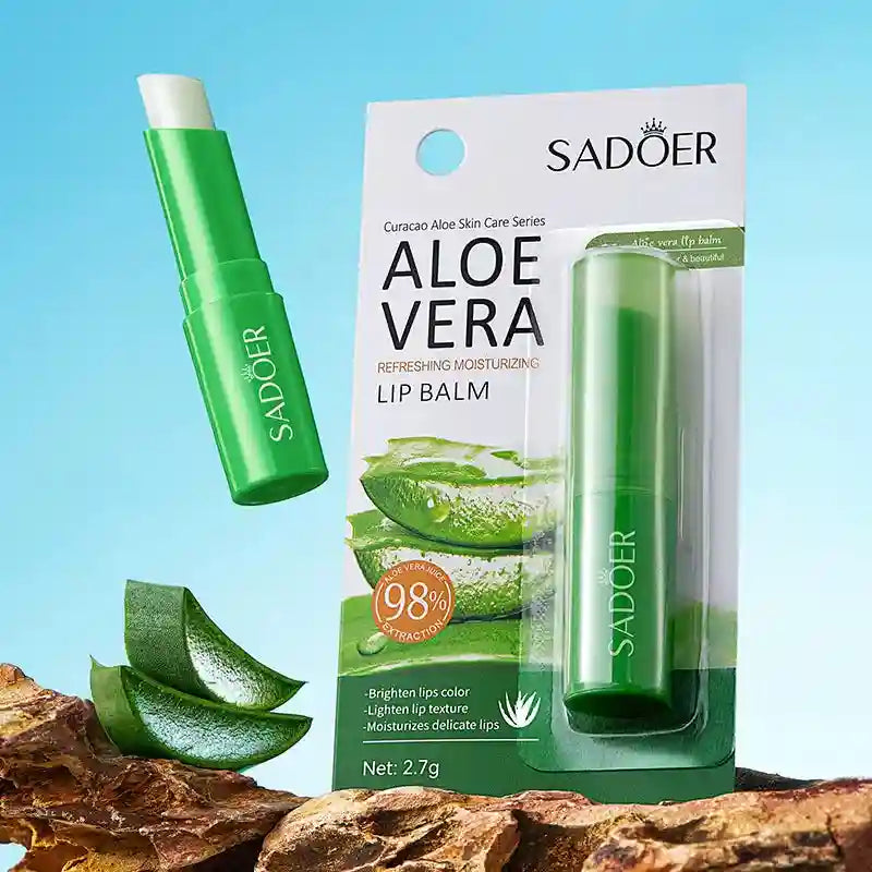 Aloe Vera Color Changing Lip Balm | Nourishing Moisturizing Lip Treatment Lip Care Tidesmit