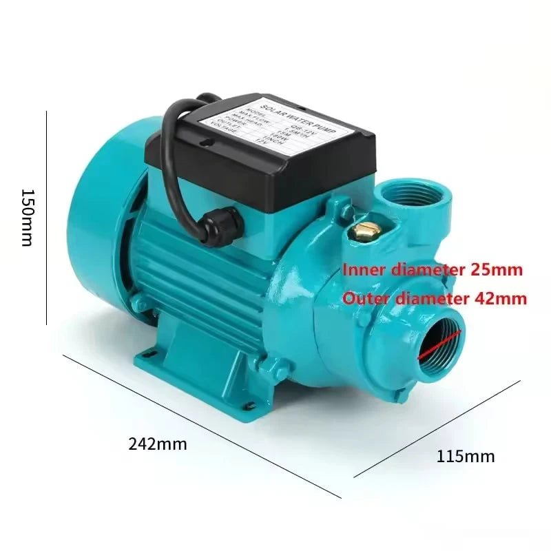 180W Water Pressure Pump Automatic Booster Pump DC 12V High-lift Large Flow Solar Battery Powered Self-priming Pump For Household And Garden Irrigation