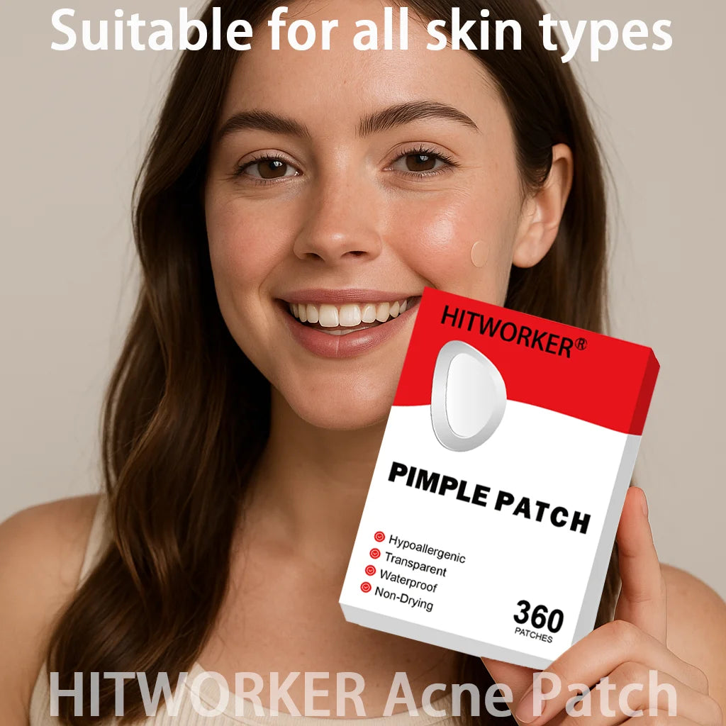 360counts hydrocolloid acne patch, acne patch covers pimples and spots, a fast and gentle skincare product