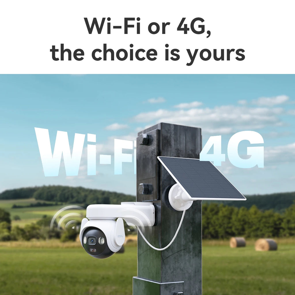 IMOU 4G Sim Solar Camera AOV PT 5MP Security Camera WiFi 360° PTZ Outdoor Camera Human Auto Tracking Battery Surveillance Camera