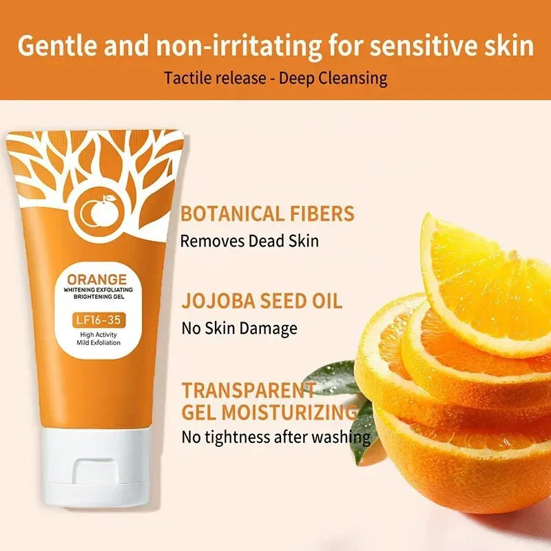 Orange Exfoliating Gel for Face & Body - Natural 50g Scrub Scrubs Treatments Tidesmit