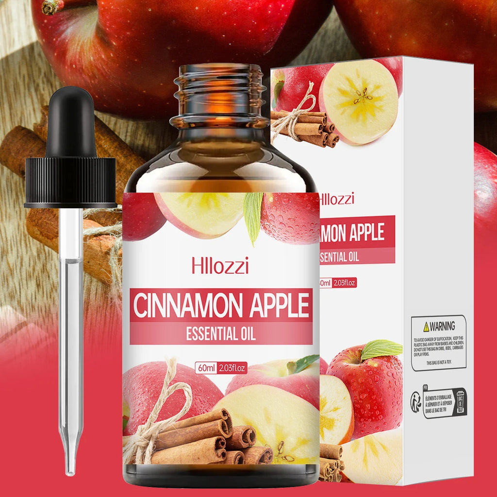 Cinnamon Apple essential oil is suitable for skin care, bath, aromatherapy diffuser, and for use on face, hair, and eyelashes.