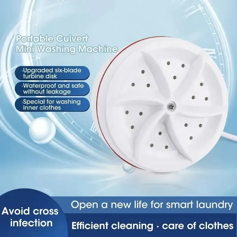 Tidesmit Portable Mini Turbo Washer 220V White