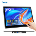 Unew 15.6" Touchscreen Monitor 1920x1080 60Hz 16:9 IPS Display HDMI Type-C VGA DVI for Raspberry Pi Industrial CCTV 75*75mm VESA