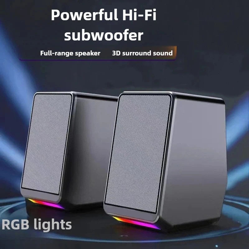 USB Gaming Speakers for Desktop PC and Laptop with RGB LED - Tidesmit Tidesmit