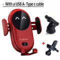 Wireless Car Charger Mount 30W Fast Charging Phone Holder for Car Standard and Sucker Tidesmit
